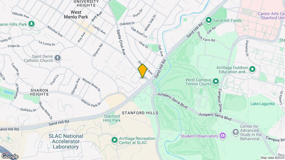 2160 Santa Cruz Ave Map and Location Details