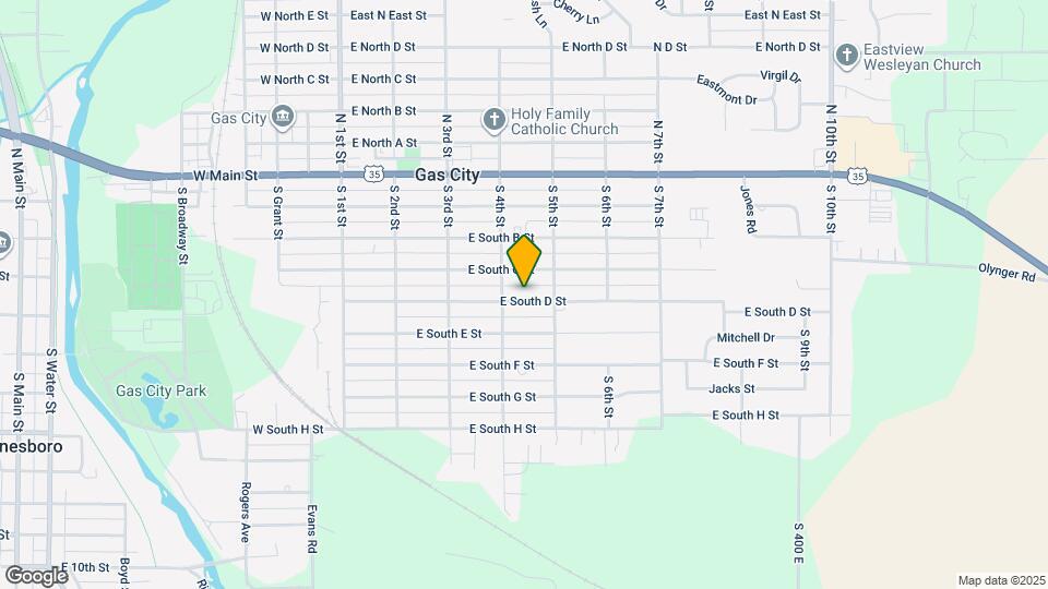 413 E South D St Mapa y Detalles de la Ubicación