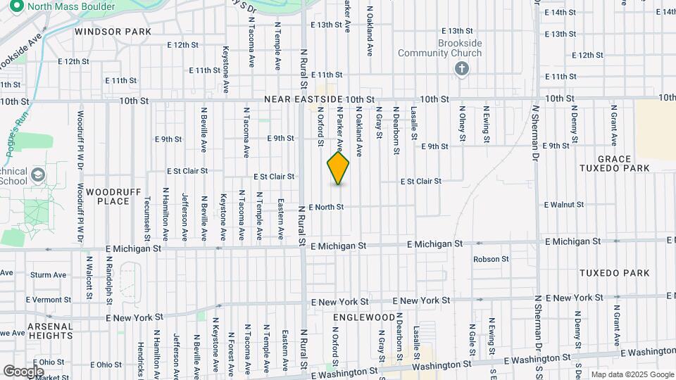 630 N Parker Ave Map and Location Details