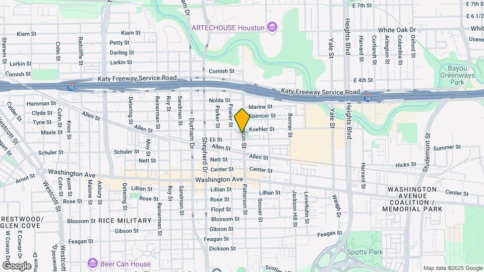 1405 Patterson St Map and Location Details