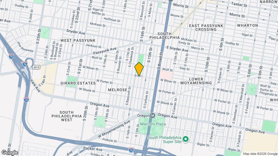 1526 W Ritner St Map and Location Details