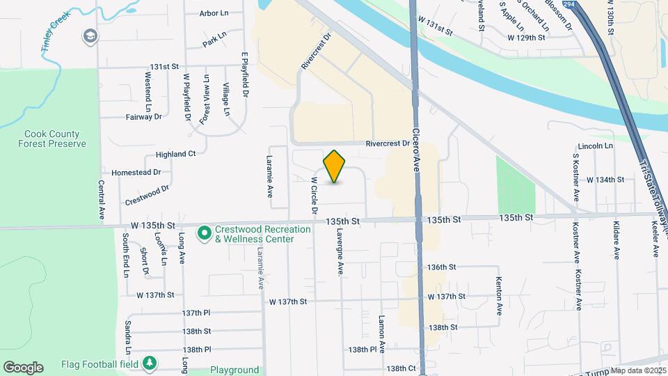 4951 134th Pl, Unit 1C Map and Location Details