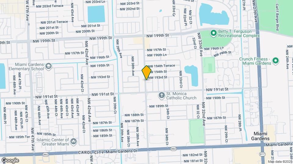 19245 NW 37th Ave Map and Location Details
