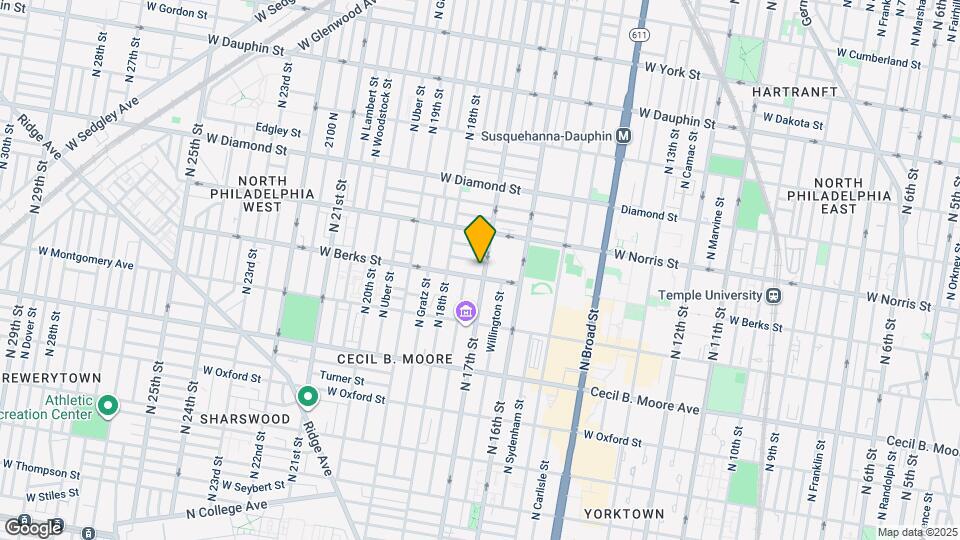 1908 N 17th St Map and Location Details