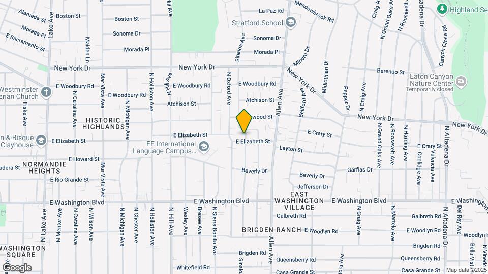 1601 Sinaloa Ave Map and Location Details