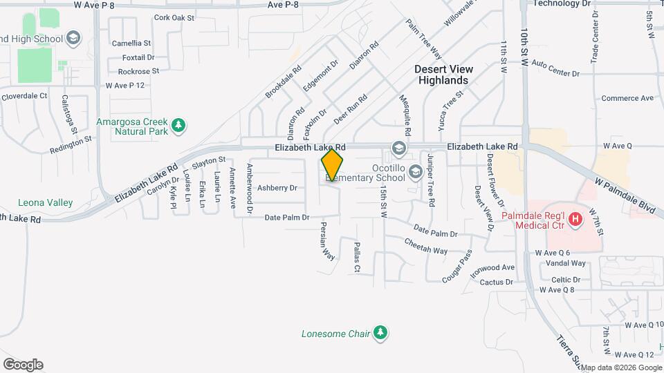 1632 Serval Way Mapa y Detalles de la Ubicación