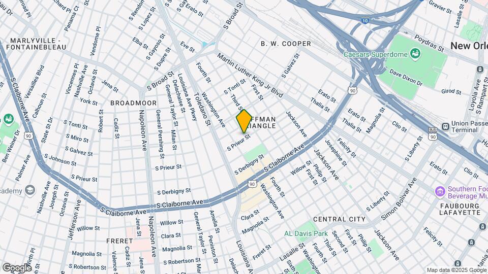 2701 S Prieur St Map and Location Details
