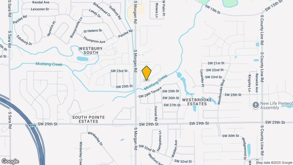 9708 SW 25th St Map and Location Details