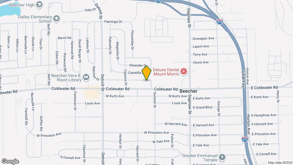 1163 Peachtree Dr Map and Location Details