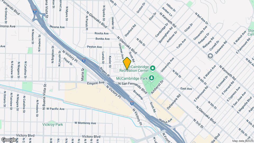 1616-1618 Grismer Ave Map and Location Details