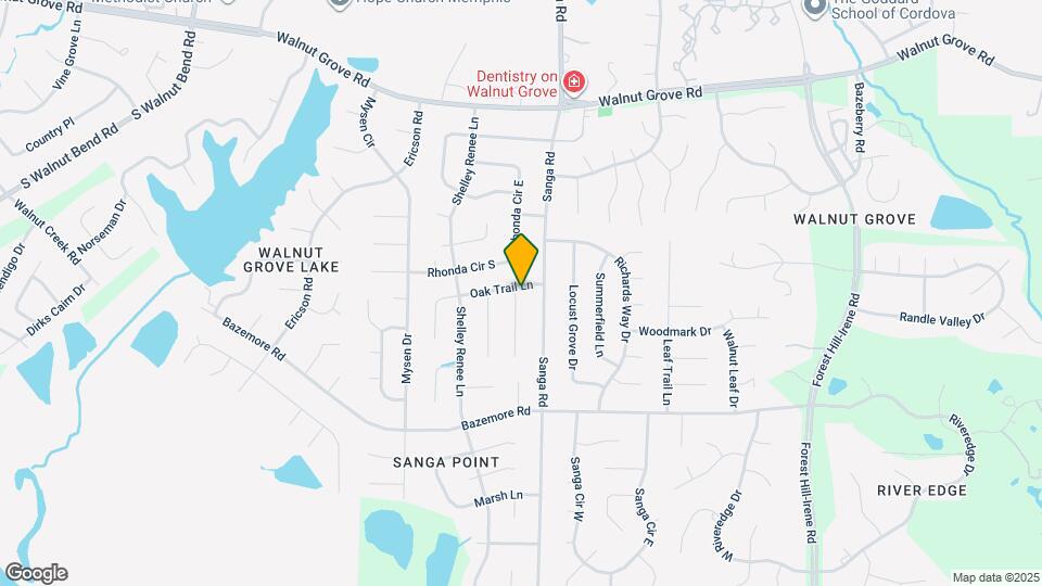 8711 Oak Trail Ln Map and Location Details
