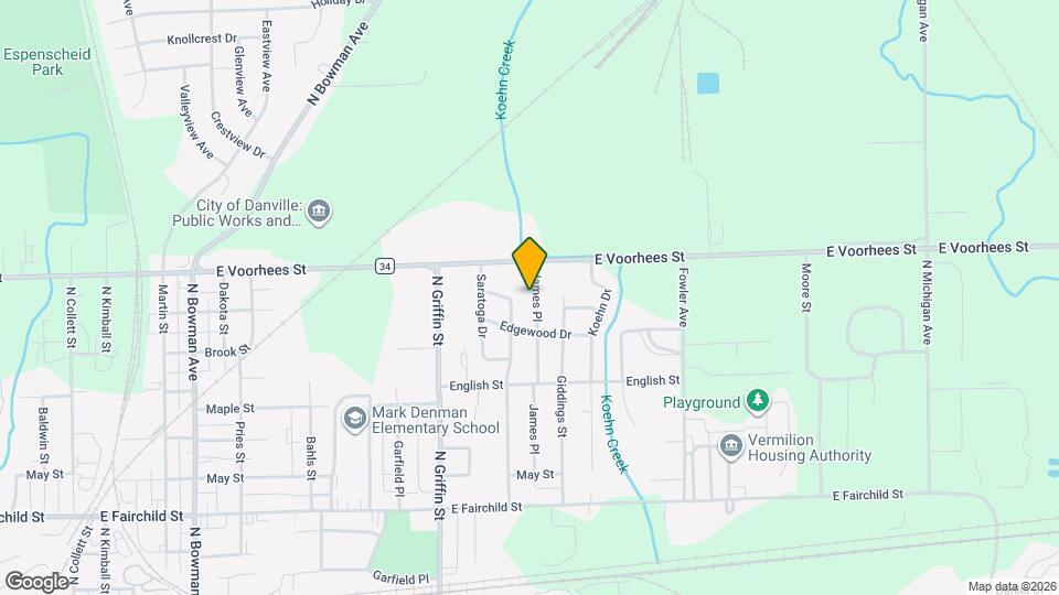 1212 James Map and Location Details