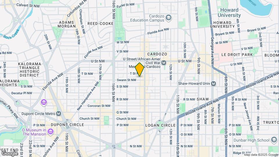 1413 Swann St NW Map and Location Details