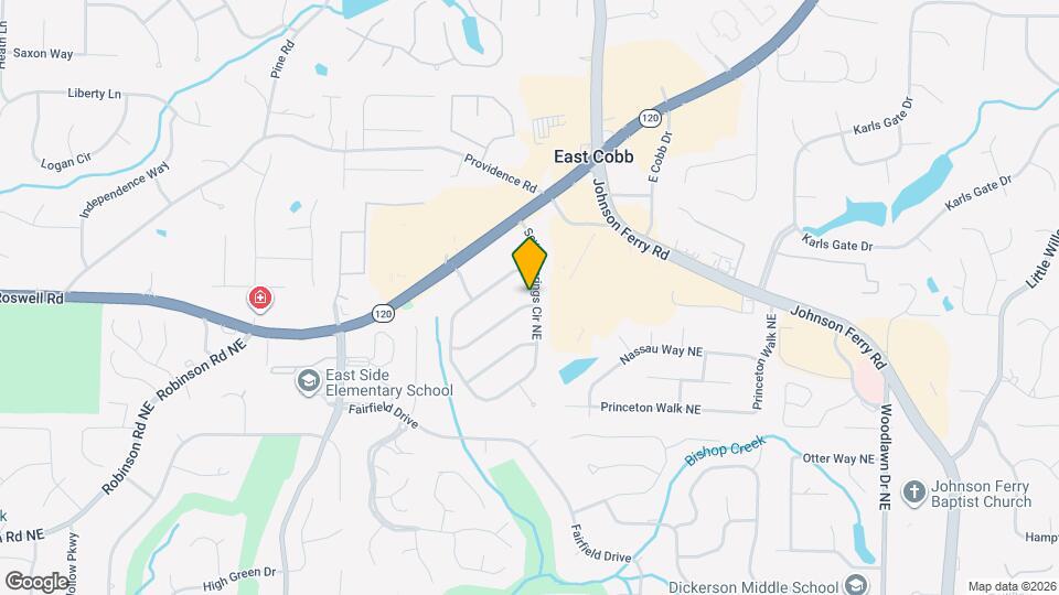 1265 Seven Springs Cir NE Map and Location Details