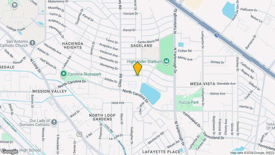 7848 Hacienda Ave Map and Location Details