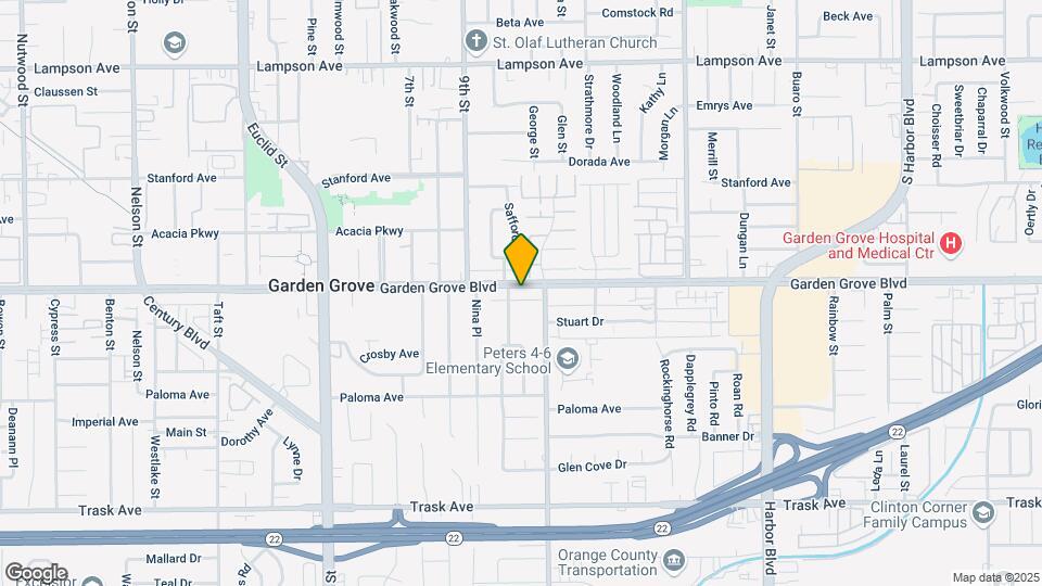 11622 Garden Grove Blvd Mapa y Detalles de la Ubicación