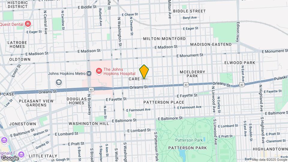 417 N Collington Ave, Unit 4 Map and Location Details