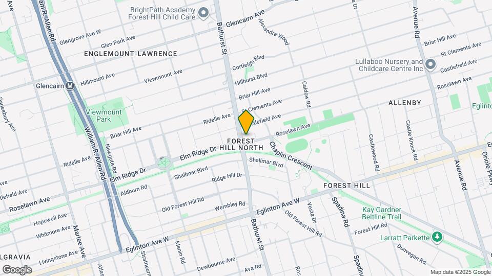 2515 Bathurst St Map and Location Details