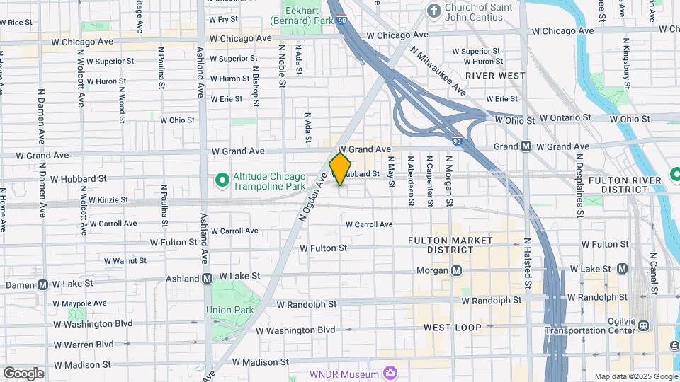 407 N Elizabeth St Map and Location Details