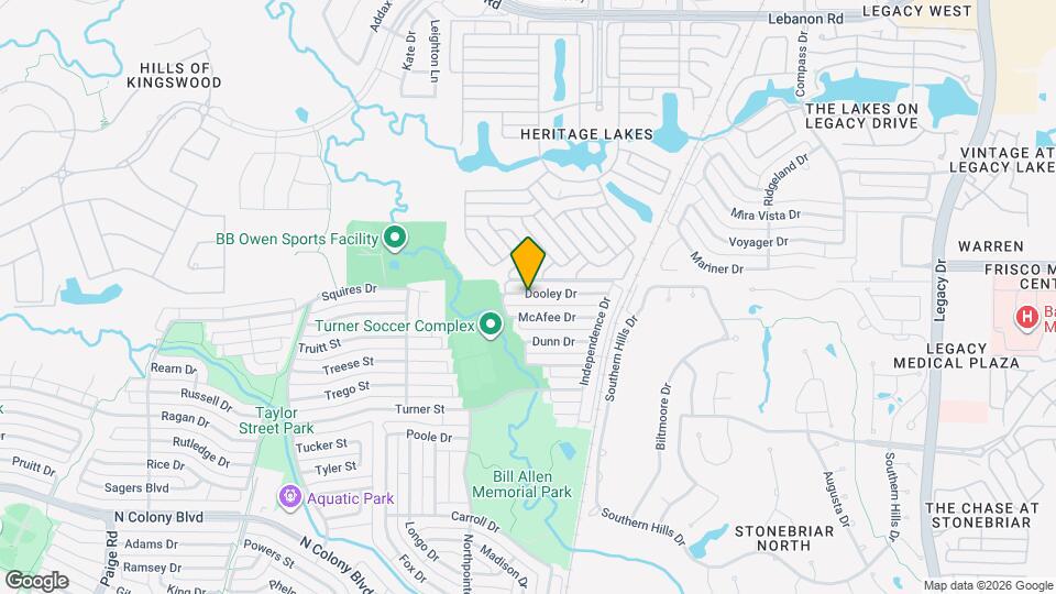 6019 Dooley Dr Map and Location Details