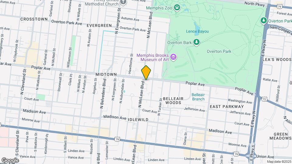 1861 Poplar Ave, Unit 5 Mapa y Detalles de la Ubicación