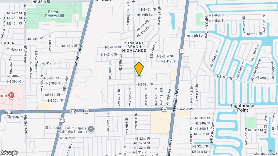 1511 NE 40th St Map and Location Details