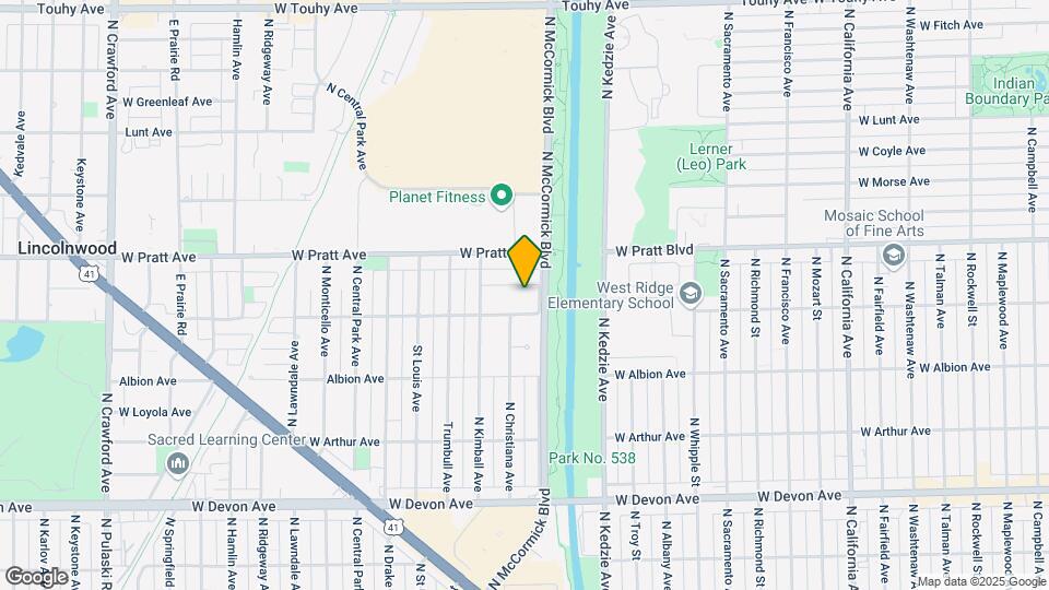 3315 W Columbia Ave Map and Location Details