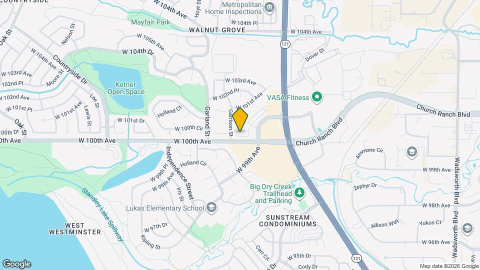 9150 W 100th Way Map and Location Details