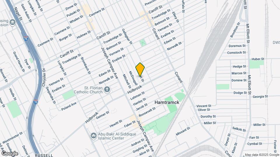 9345 Charest St, Unit UP Map and Location Details