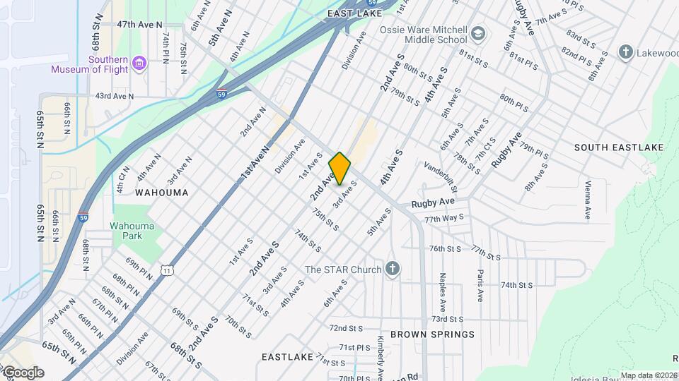 7600 3rd Ave S Map and Location Details