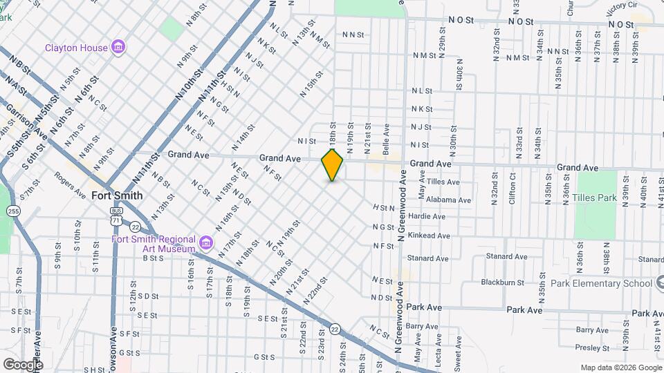 710 N 19th St Map and Location Details