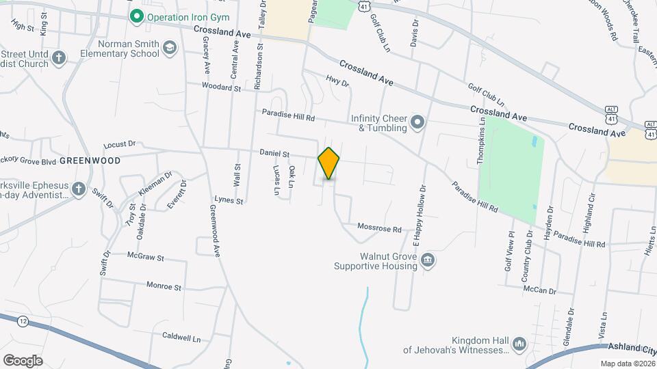 914 W Happy Hollow Dr Map and Location Details