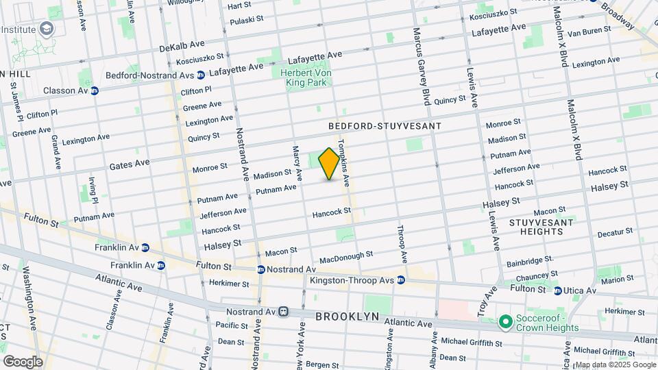 398 Putnam Ave Map and Location Details