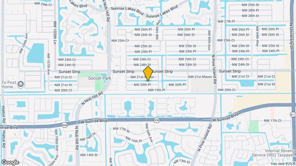 9531 NW 20th Pl Map and Location Details