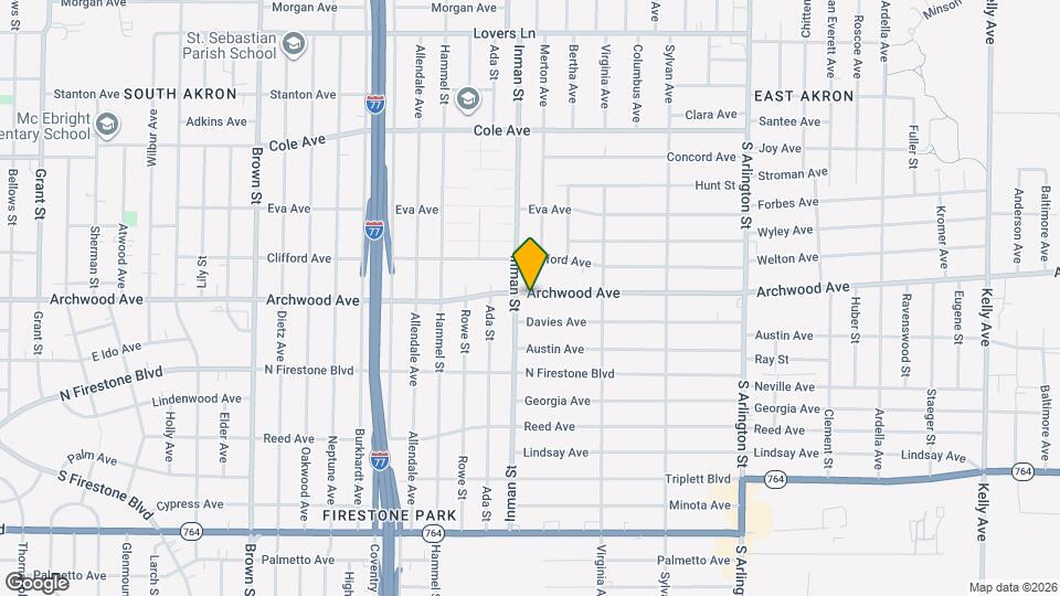 774 E Archwood Ave Map and Location Details