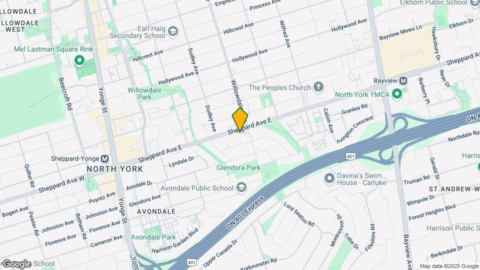 181-181 Sheppard Ave E Map and Location Details