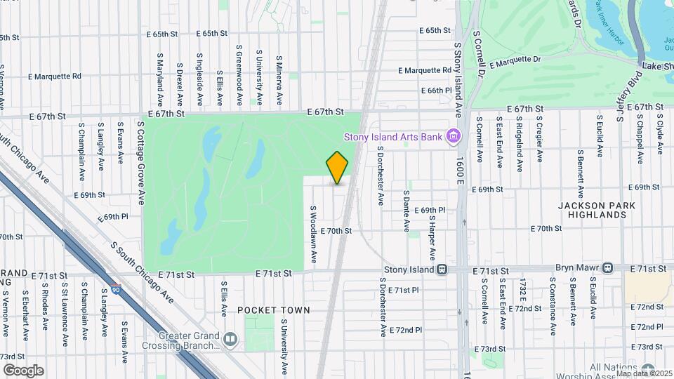1305 E 69th St, Unit 1 Map and Location Details