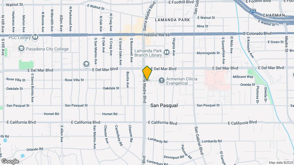 Sierra Madre Apartments Map and Location Details