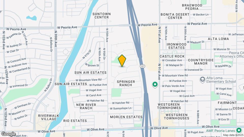 9331 W Cinnabar Ave Map and Location Details