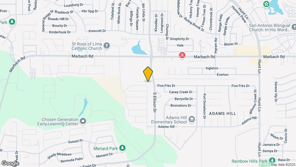 9703 Marbach Bend Map and Location Details
