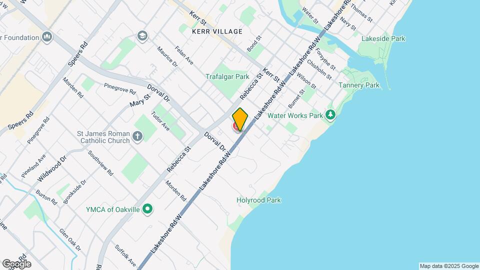 205 Lakeshore Rd W Map and Location Details