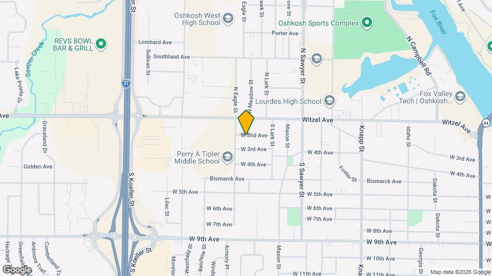 1447 W 2nd Ave Map and Location Details