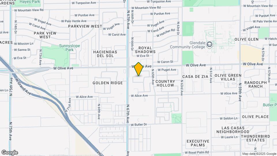 6651 W Townley Ave Mapa y Detalles de la Ubicación