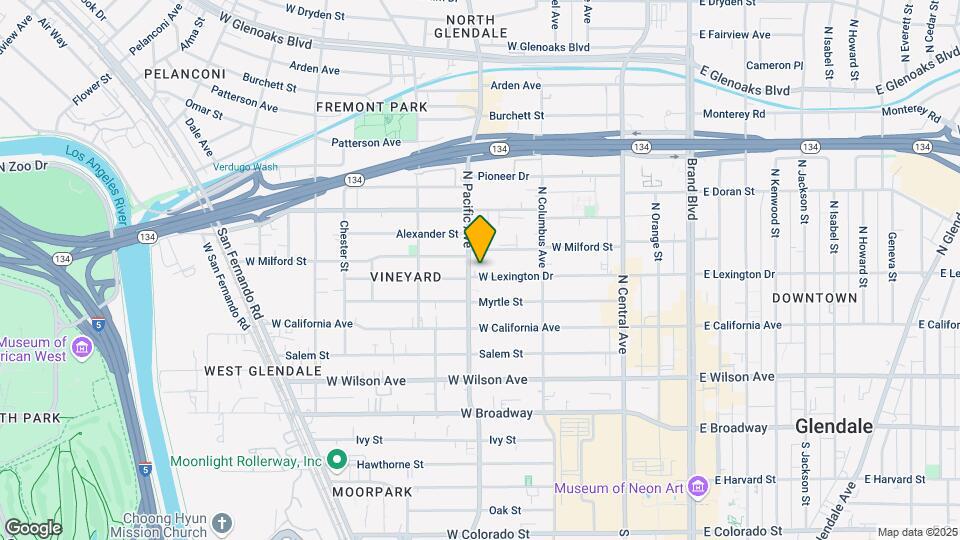 457 W Lexington Dr Map and Location Details