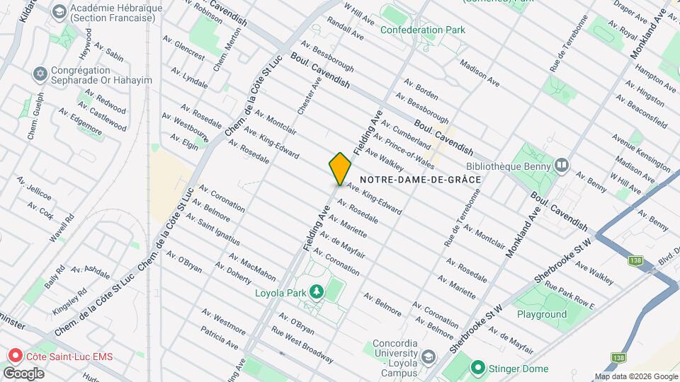 6840 Fielding Av Map and Location Details