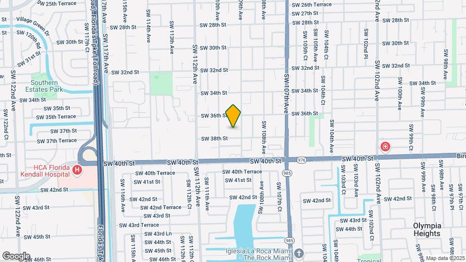 10916 SW 37th Terrace Map and Location Details