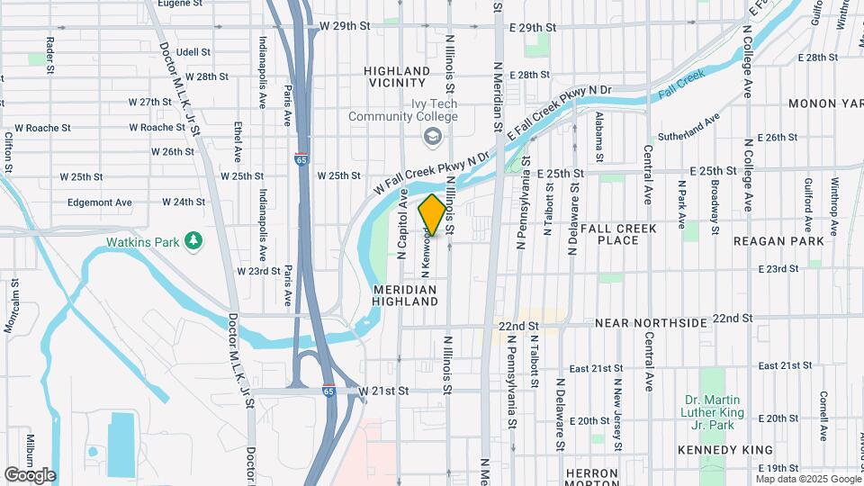 2345 N Kenwood Ave Map and Location Details