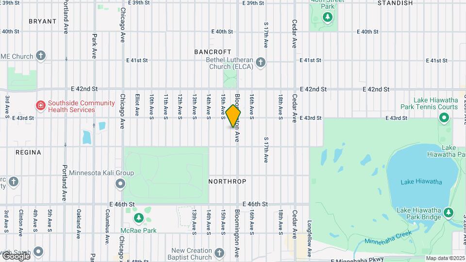 4322 Bloomington Ave Map and Location Details