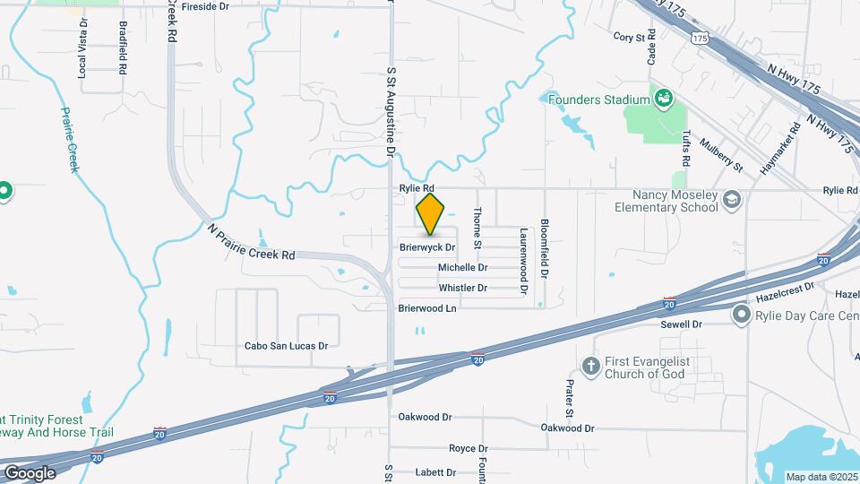 9633 Brierwyck Dr Map and Location Details