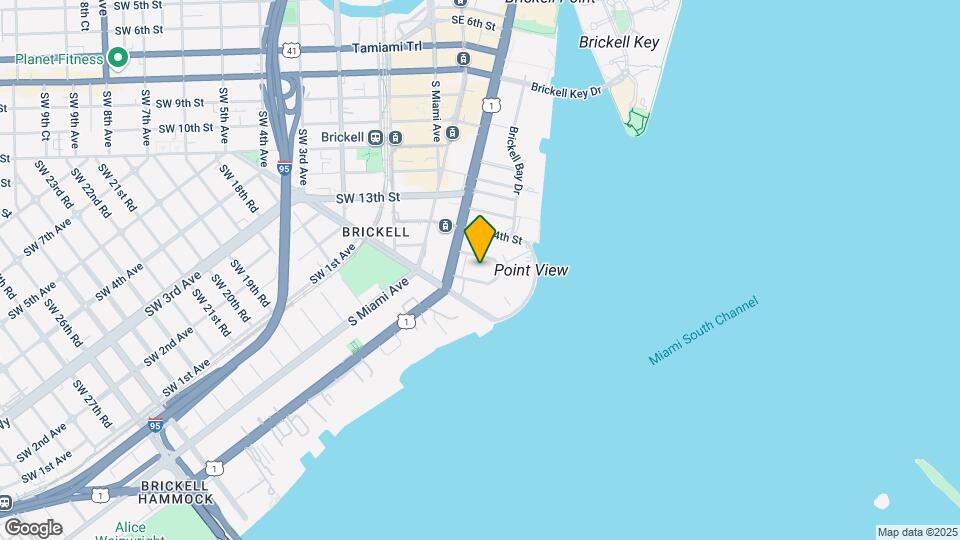 1435 Brickell Ave, Unit 3507 Mapa y Detalles de la Ubicación